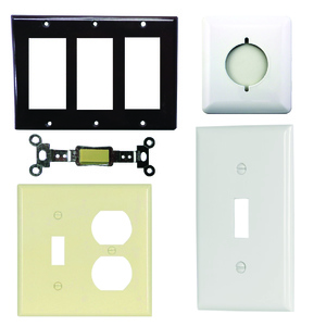 Wallplates, Recpt, Toggle, Decora, Louvered & Acc