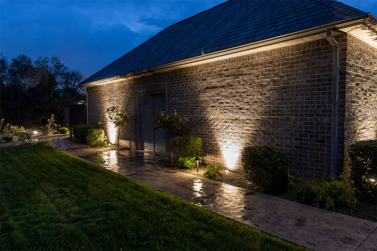 Lighted walk way in Greensburg, PA