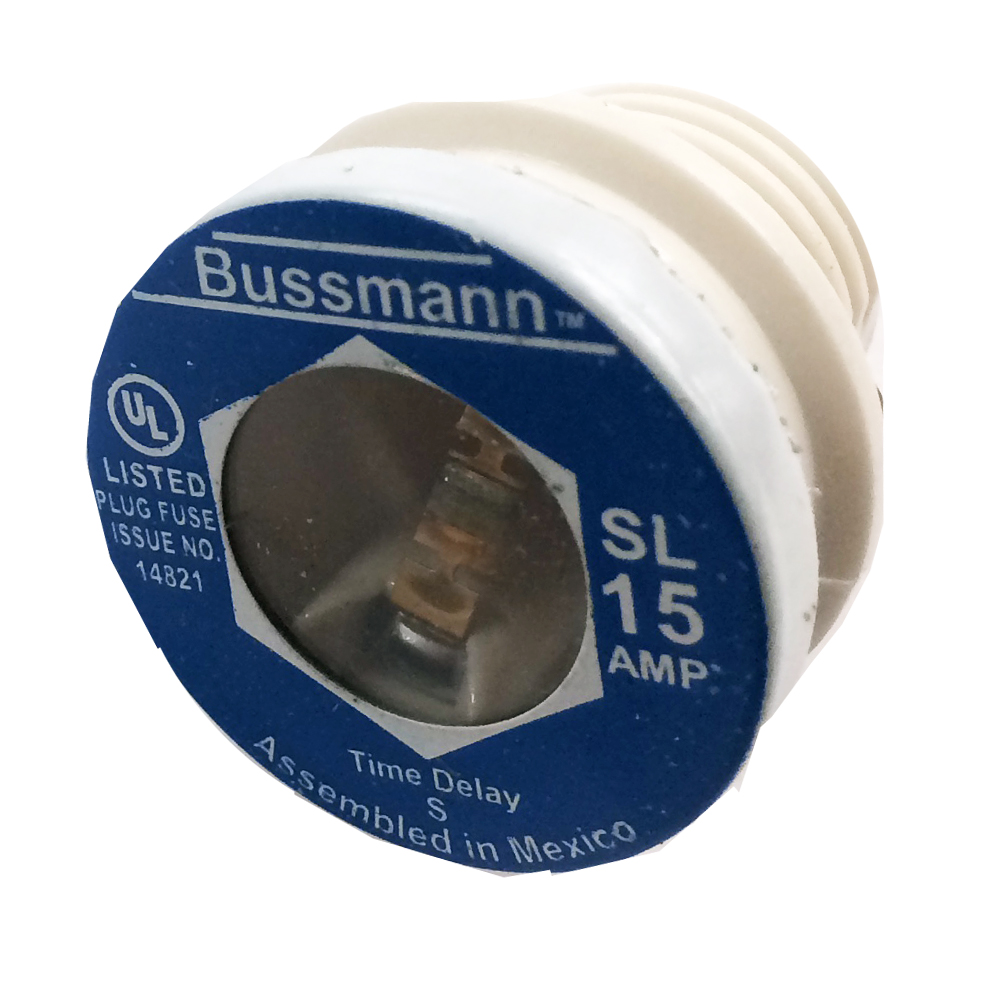 Bussmann S-15 S Plug Fuse 15A S PLUG FUSE 