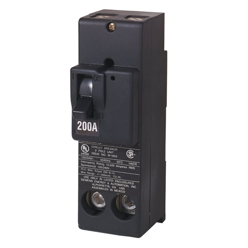 Siemens 200 Amp Double-Pole 10 kA Type QN Circuit Breaker