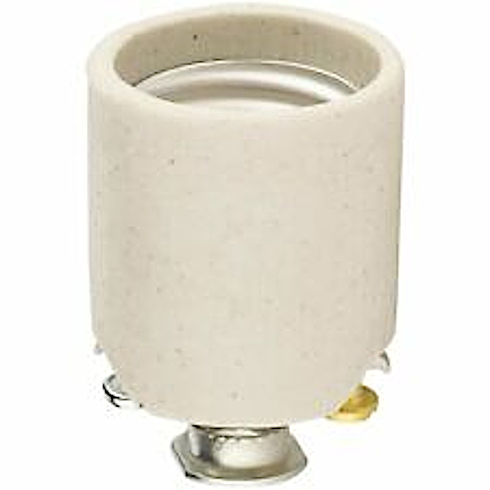 Leviton Medium Porcelain Lampholder Pan Light Socket 1/8" IPS Hickey Bulk 3152-8 