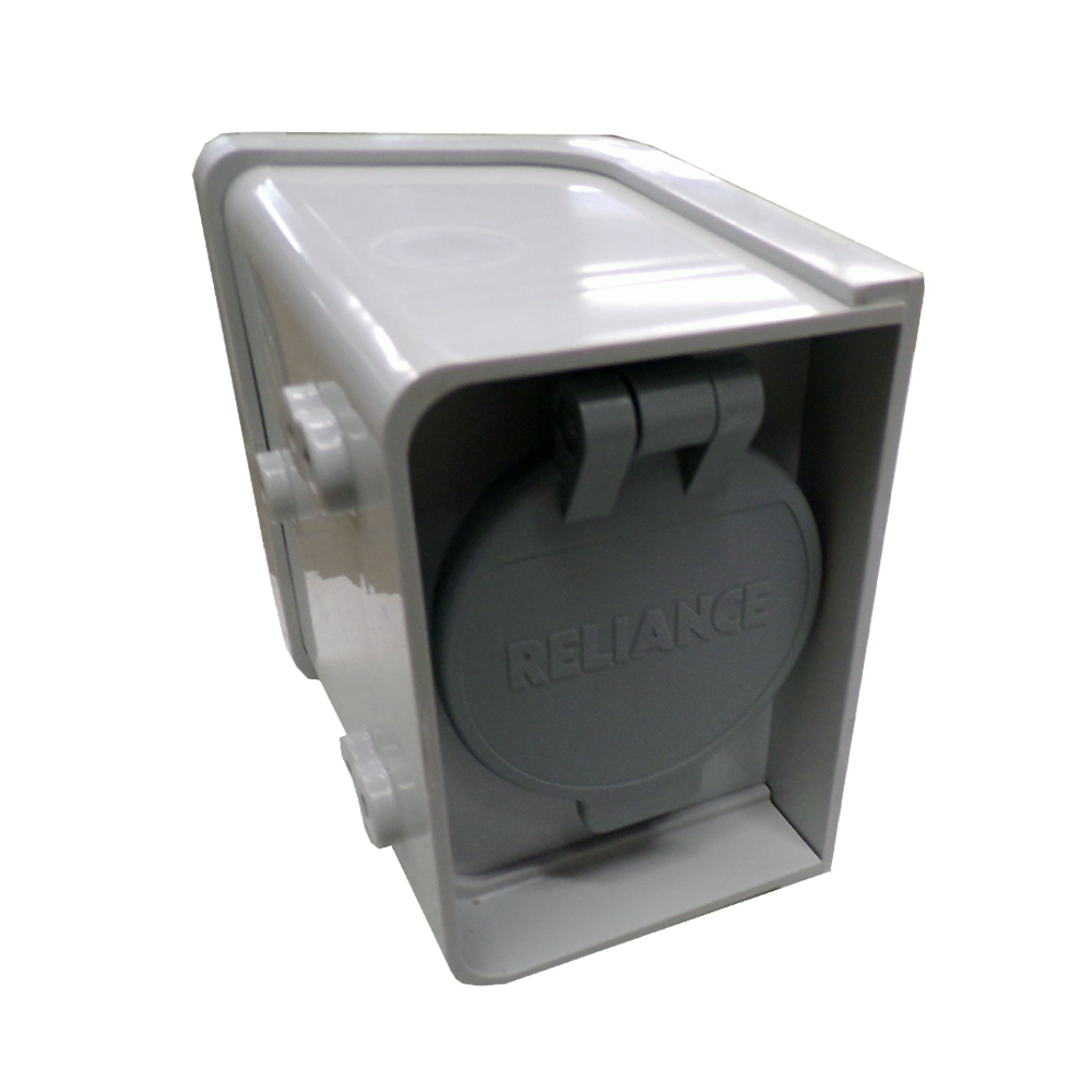 Reliance Pbn50 Non-Metallic Power Inlet Box,Amps 50 