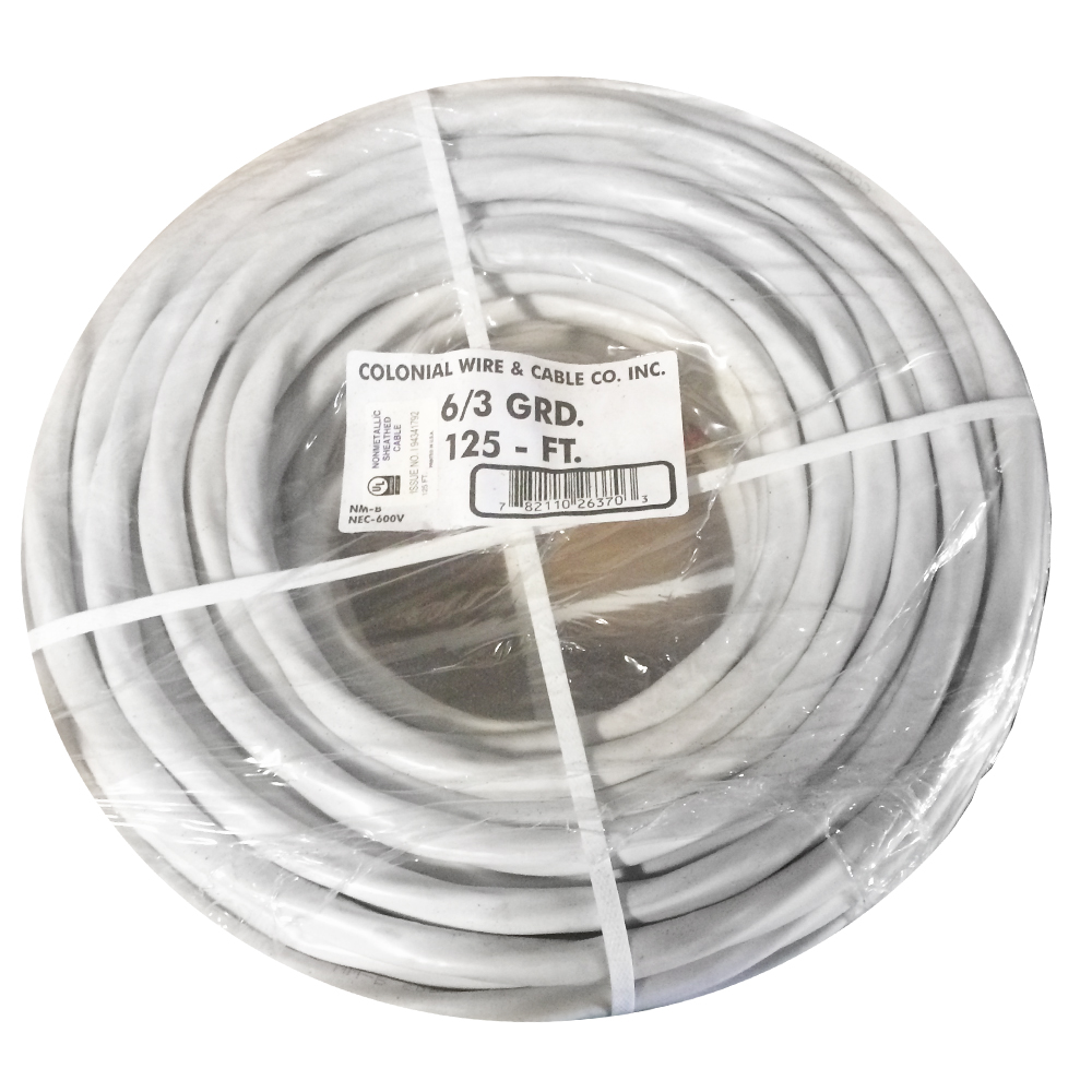 NEW 55' 6/3 W/GROUND NM-B ROMEX HOUSE WIRE/CABLE 