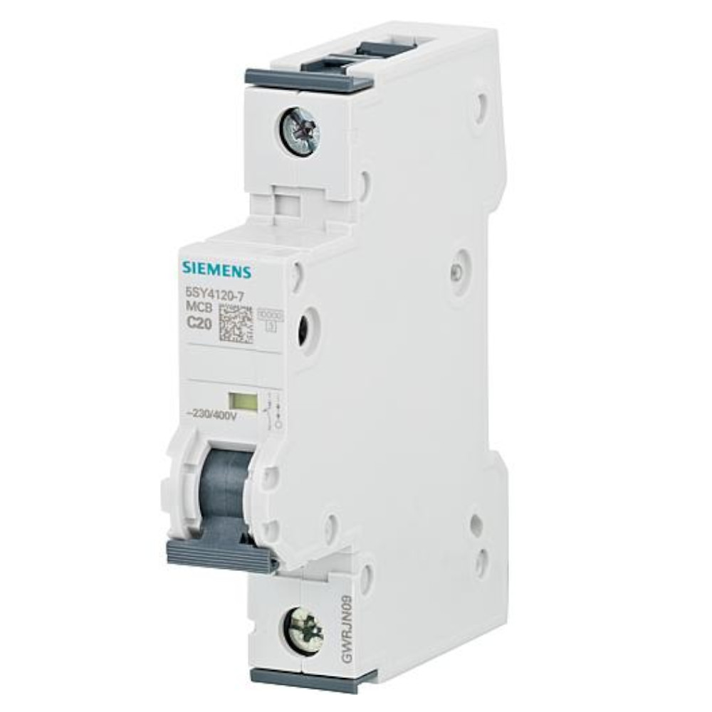 Tubería disyuntor/fusible 1 contactos 20 a-Siemens 5sy4120-7 C Tubería disyuntor/fusible 1 contactos 20 a-Siemens 5sy4120-7 C