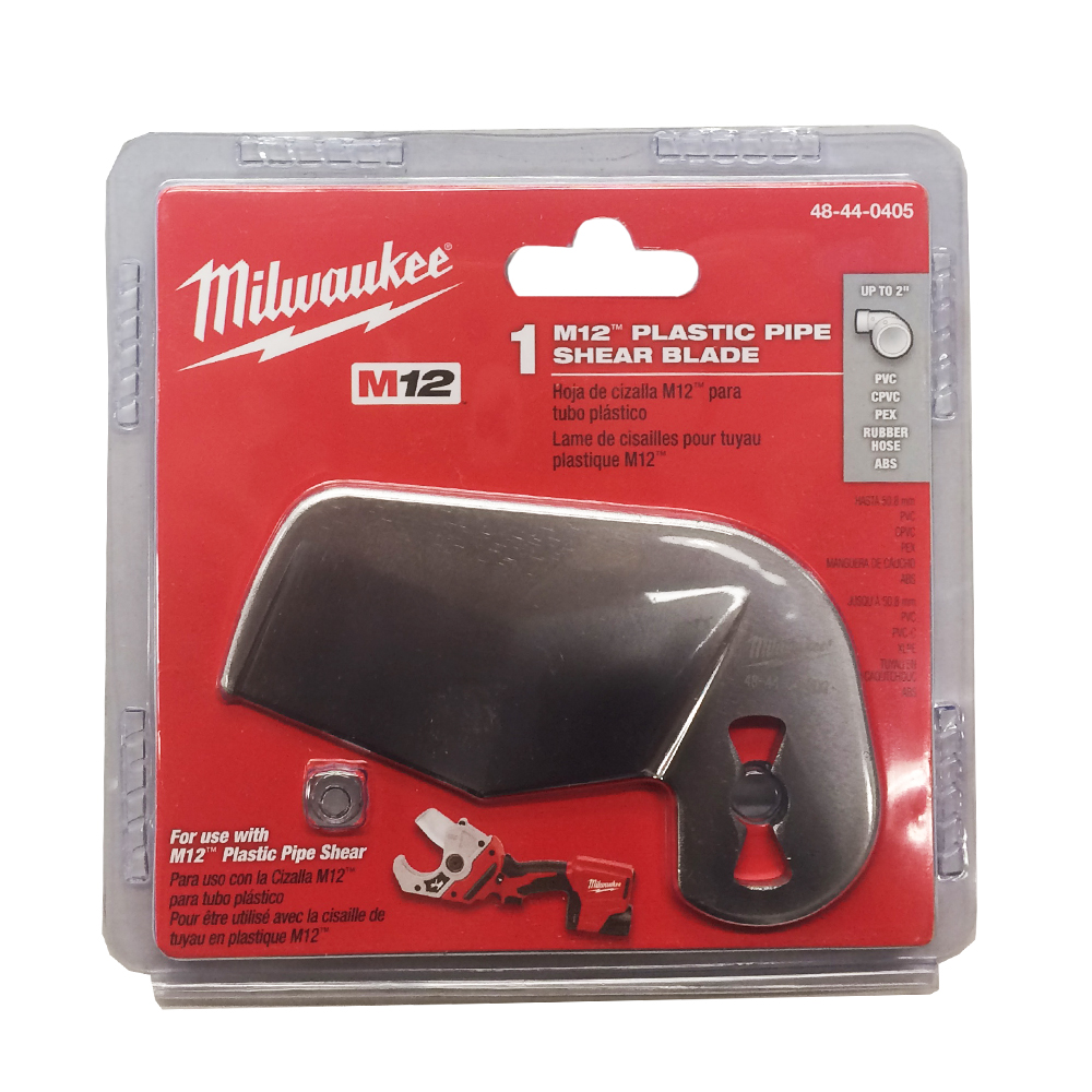 Milwaukee pvc shear blade clearance