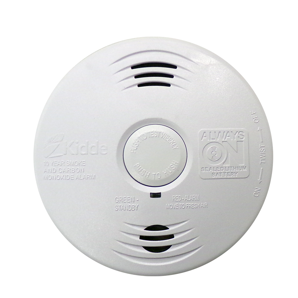 10 Year Battery Quell Worry-Free Photoelectric And Carbon Monoxide Alarm 