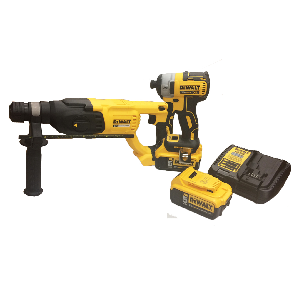 Dewalt DCK233P2 20V Max XR Brushless 2 Tool Combo Kit Rotary