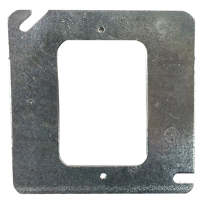 Crouse-Hinds TP480, 4 Inch Square 1-Device Steel Flat