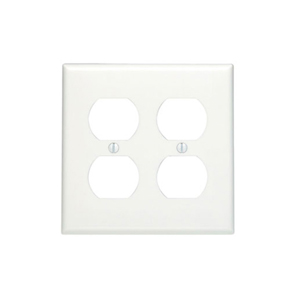 Cooper PJ82V Ivory Almond 2 Gang Duplex Receptacle Wall Plate