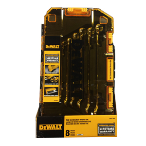 DeWalt DWMT73809 8 Piece SAE Combination Wrench Set 1 4