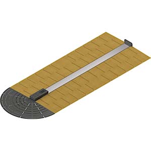 Connectrac CT.XP-09-25.1C 9' Express Under Carpet Raceway Kit