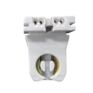 SLIDE-ON FLUORESCENT LAMPHOLDER new LEVITON 13353-N