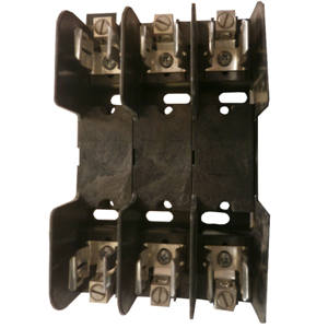 Mersen 60603, 3-Pole 60 Amp 600 Volt AC/DC Fuse Blocks Class R Spring ...